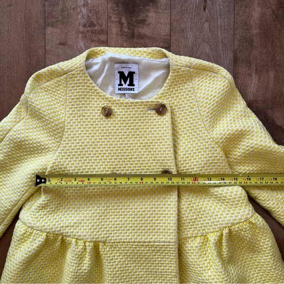 Authentic Vintage Missoni Yellow Tweed Peplum Blazer - Picture 8 of 12